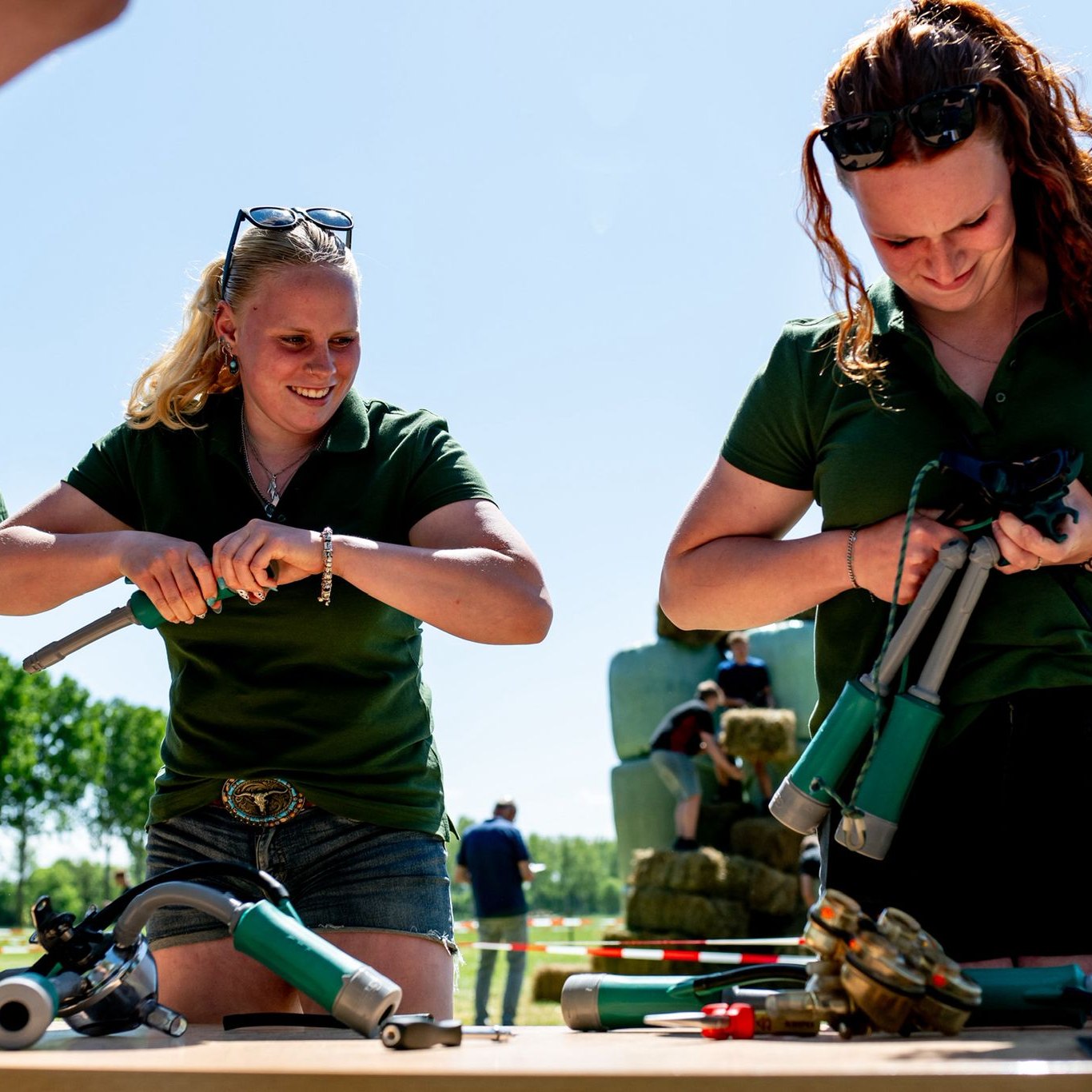 Enthousiaste mbo-studenten aan het werk tijdens de Nederlandse voorronde van de Agro-Challenge 2025